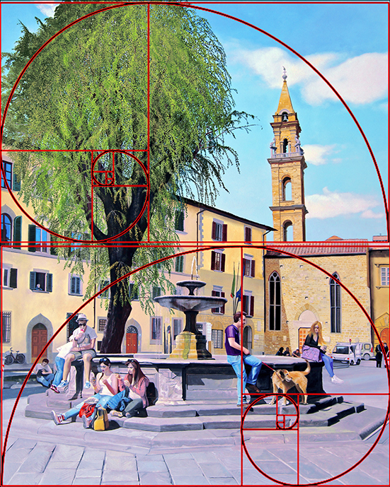 Piazza Santo Spirito, an original oil painting by Matthew Bates